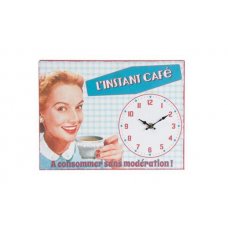 Clock " café instant " by Antic Line